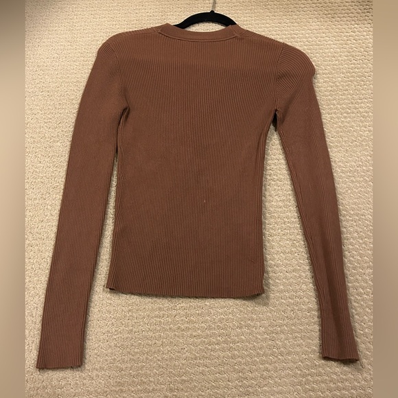 Brown Button Top - Picture 4 of 4